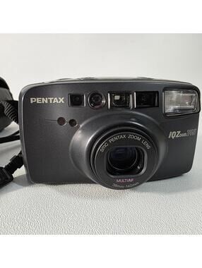 PENTAX IQZoom 140 Compact 35mm Point and Shoot Film Camera W/Battery Case Manual